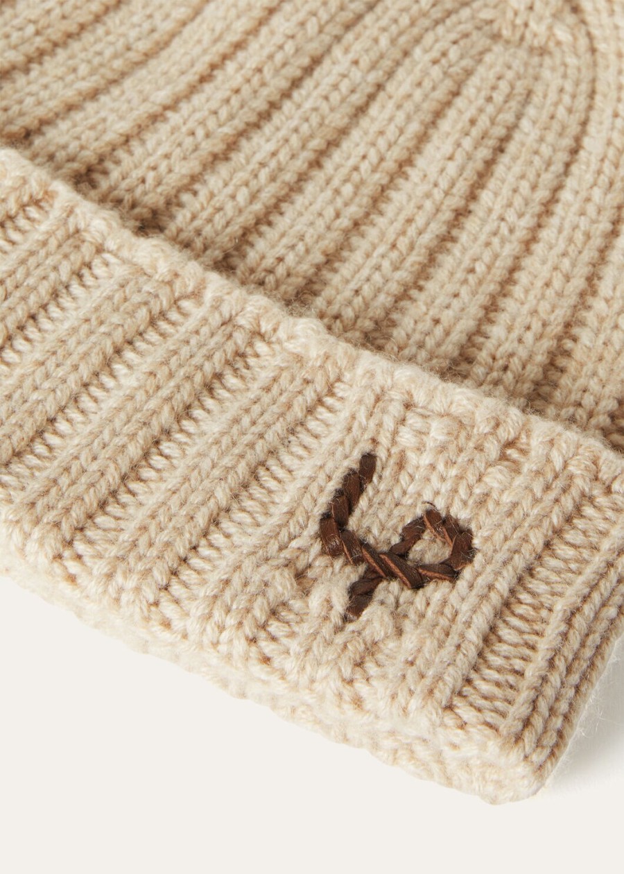 lp beanie cashmere biscuit melange