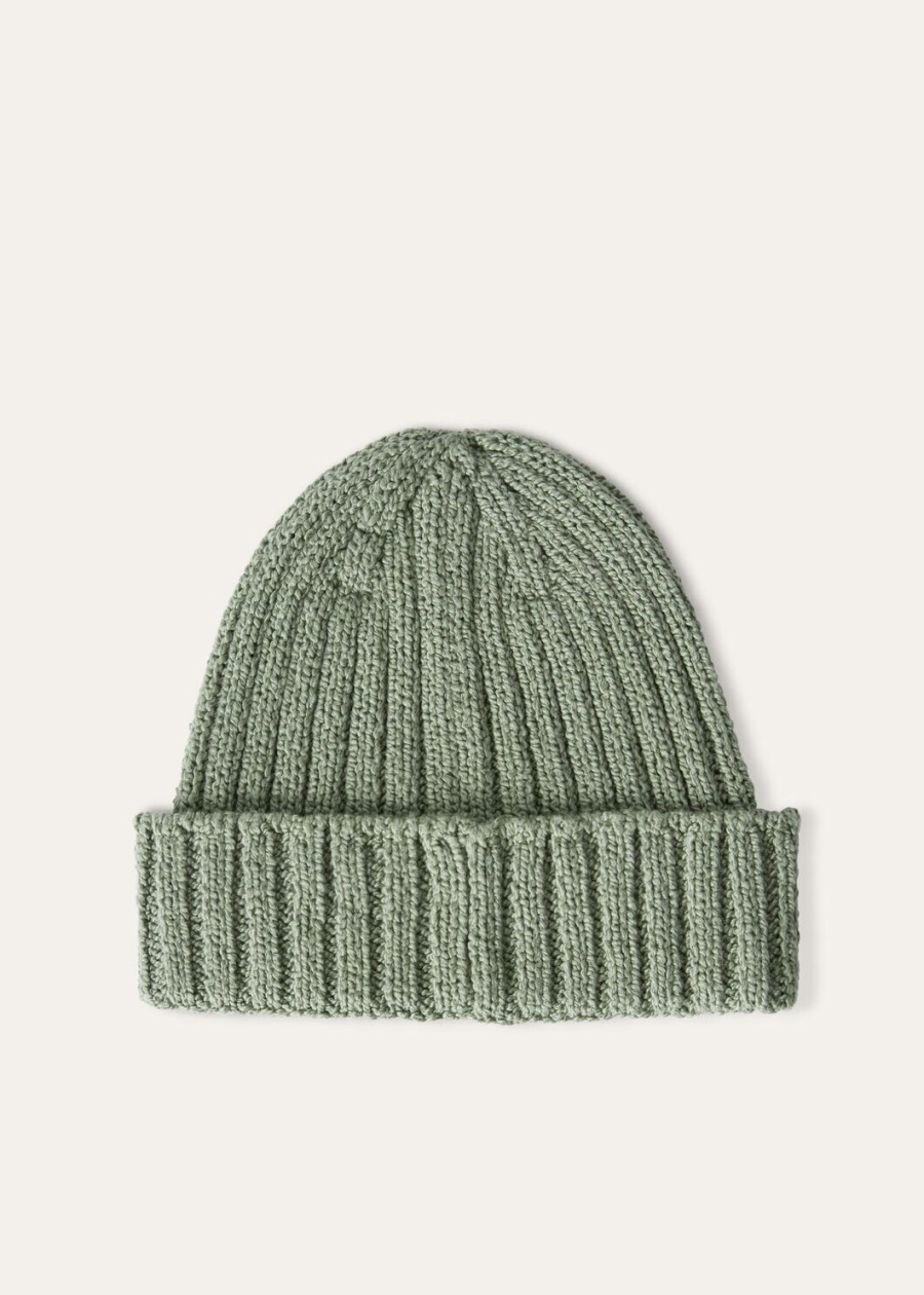 niseko beanie katoen salie borstelbladeren