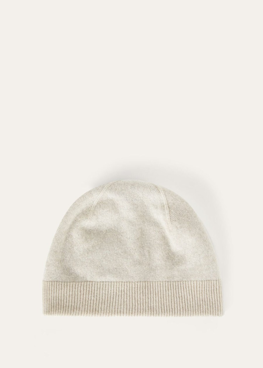duo beanie cashmere natural suitcasegrey melange