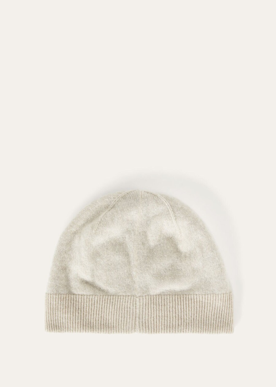 duo beanie cashmere natural suitcasegrey melange