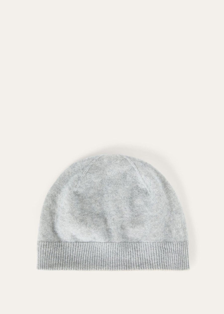 duo beanie cashmere natural suitcasegrey melange