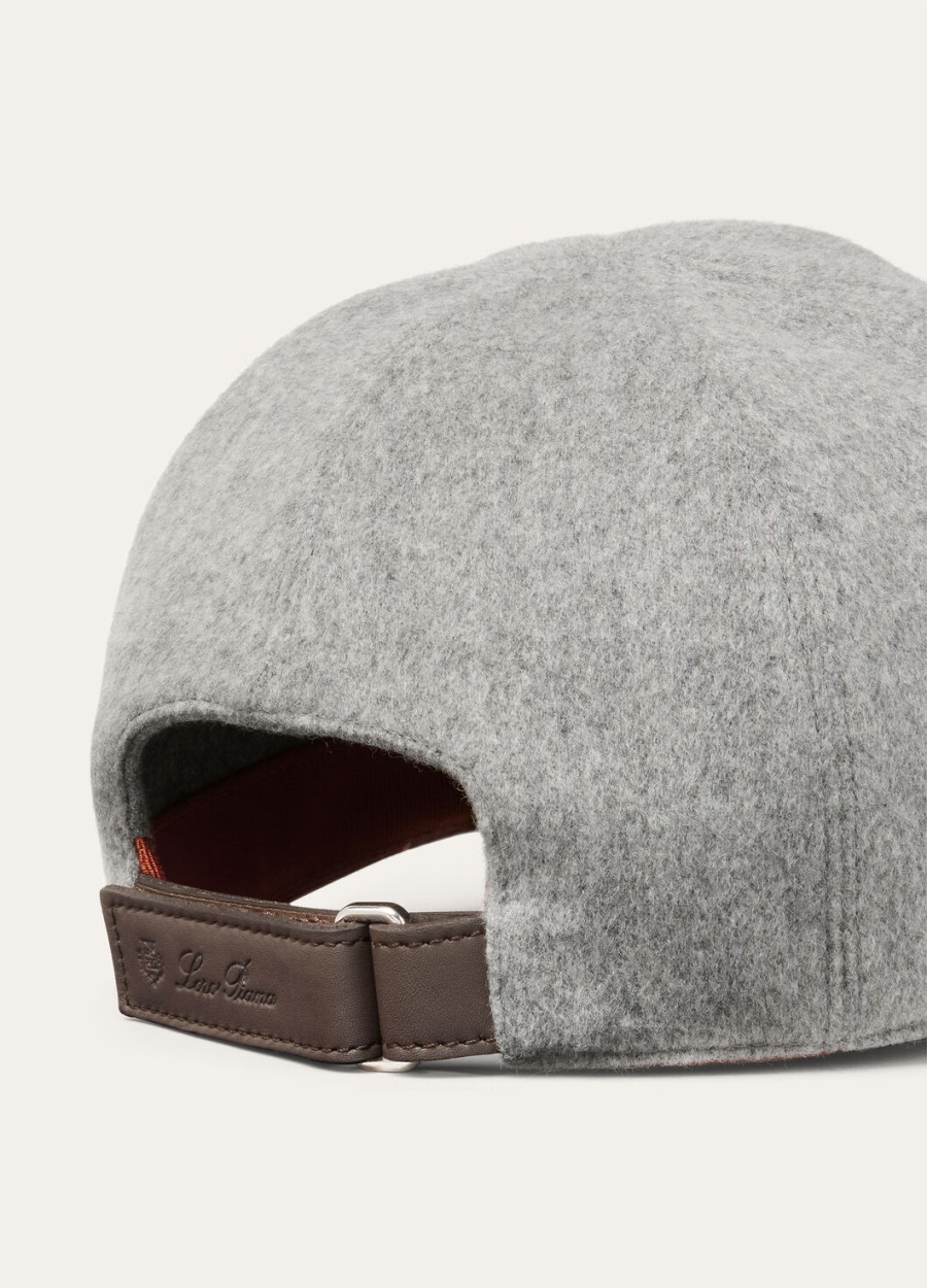 ivy cashmere baseball cap - storm system flannel melange