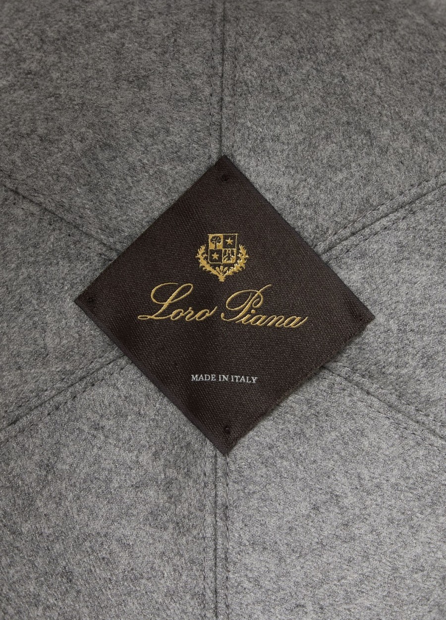 ivy cashmere baseball cap - storm system navy