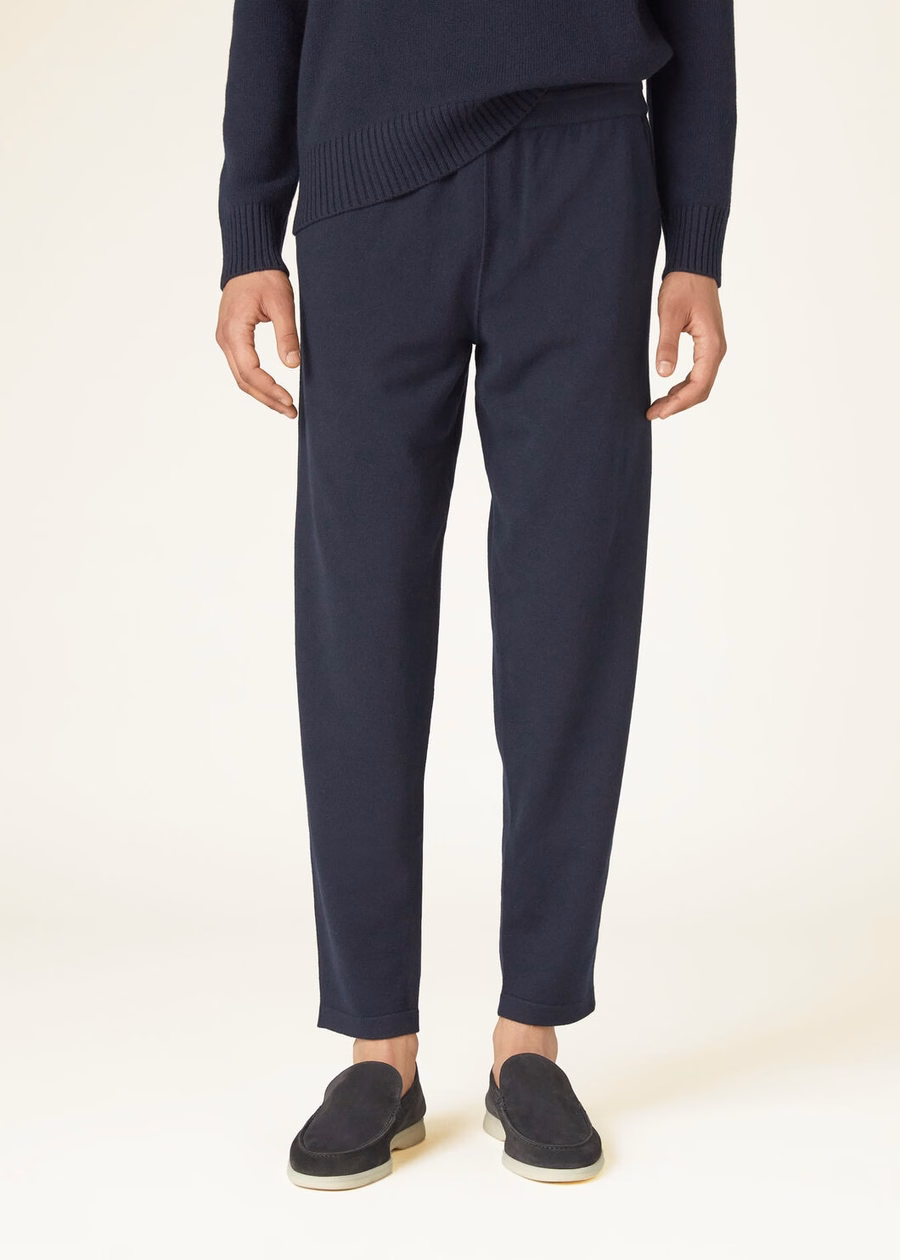 Merano baby kasjmier broek marineblauw