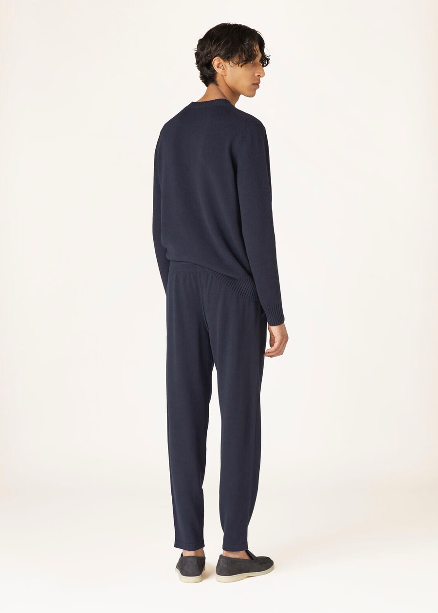 Merano baby kasjmier broek marineblauw