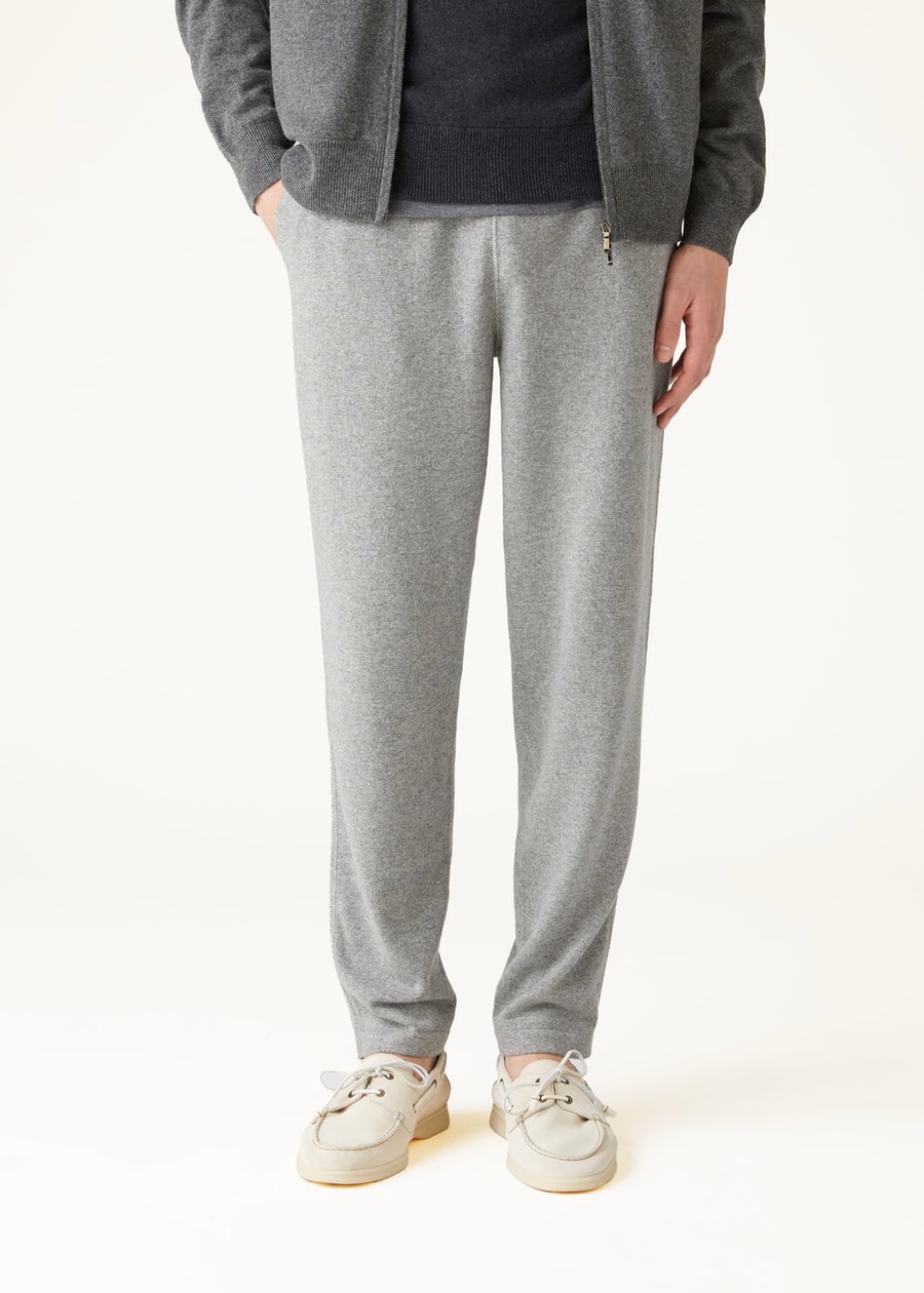 Merano Baby Cashmere flanellen gemêleerde broek