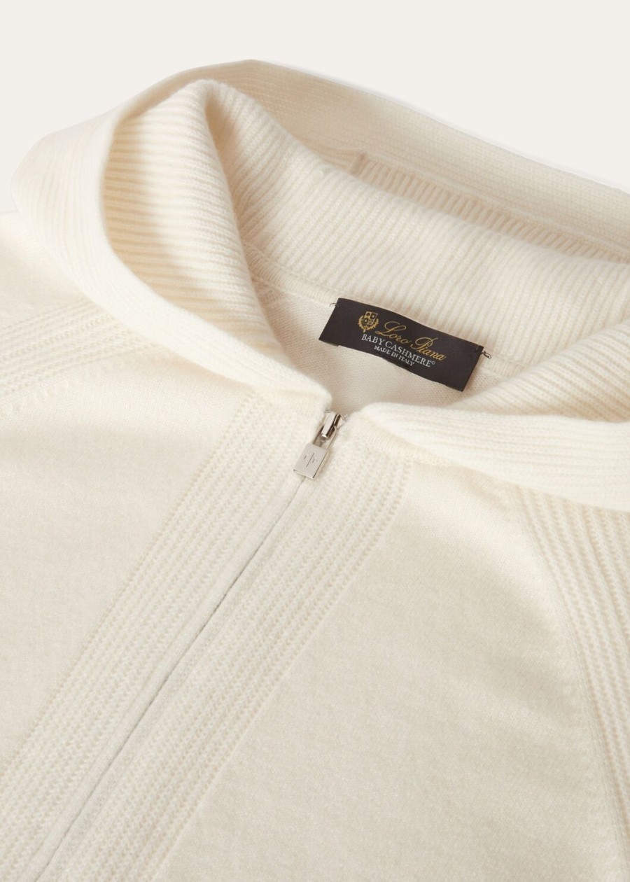 merano bomber baby cashmere white titanium