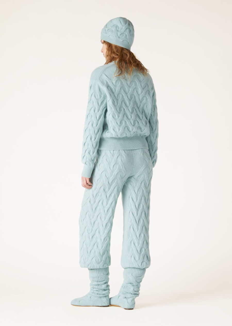 coconing crewneck baby cashmere langhe green melange