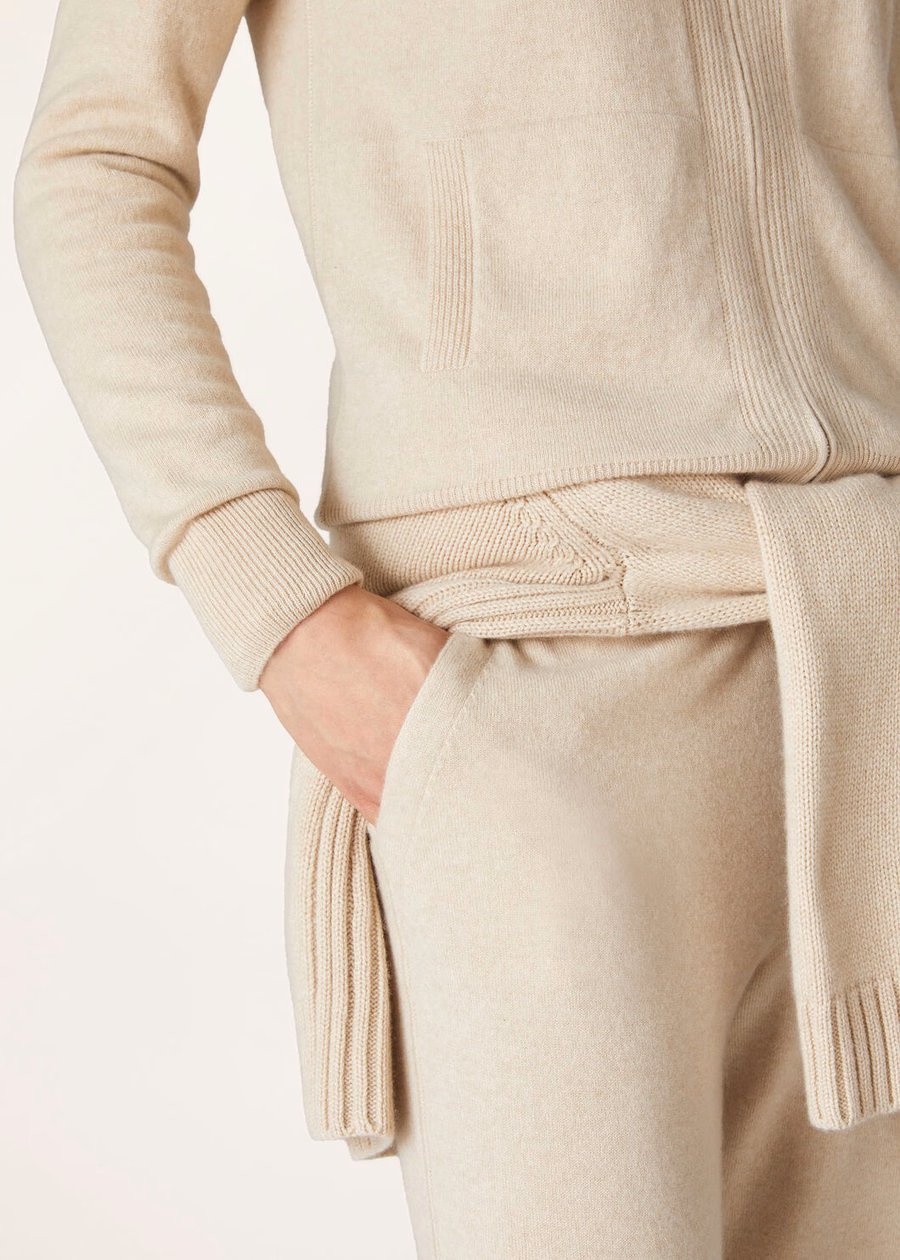 Merano Bomber Baby Cashmere Melange naturel