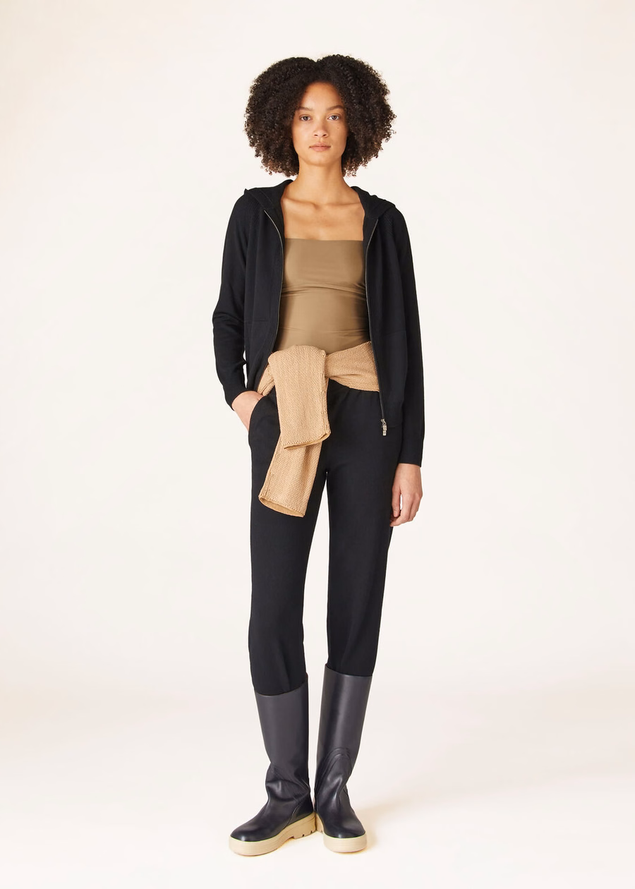 Merano Bomber Baby Kasjmier Zwart