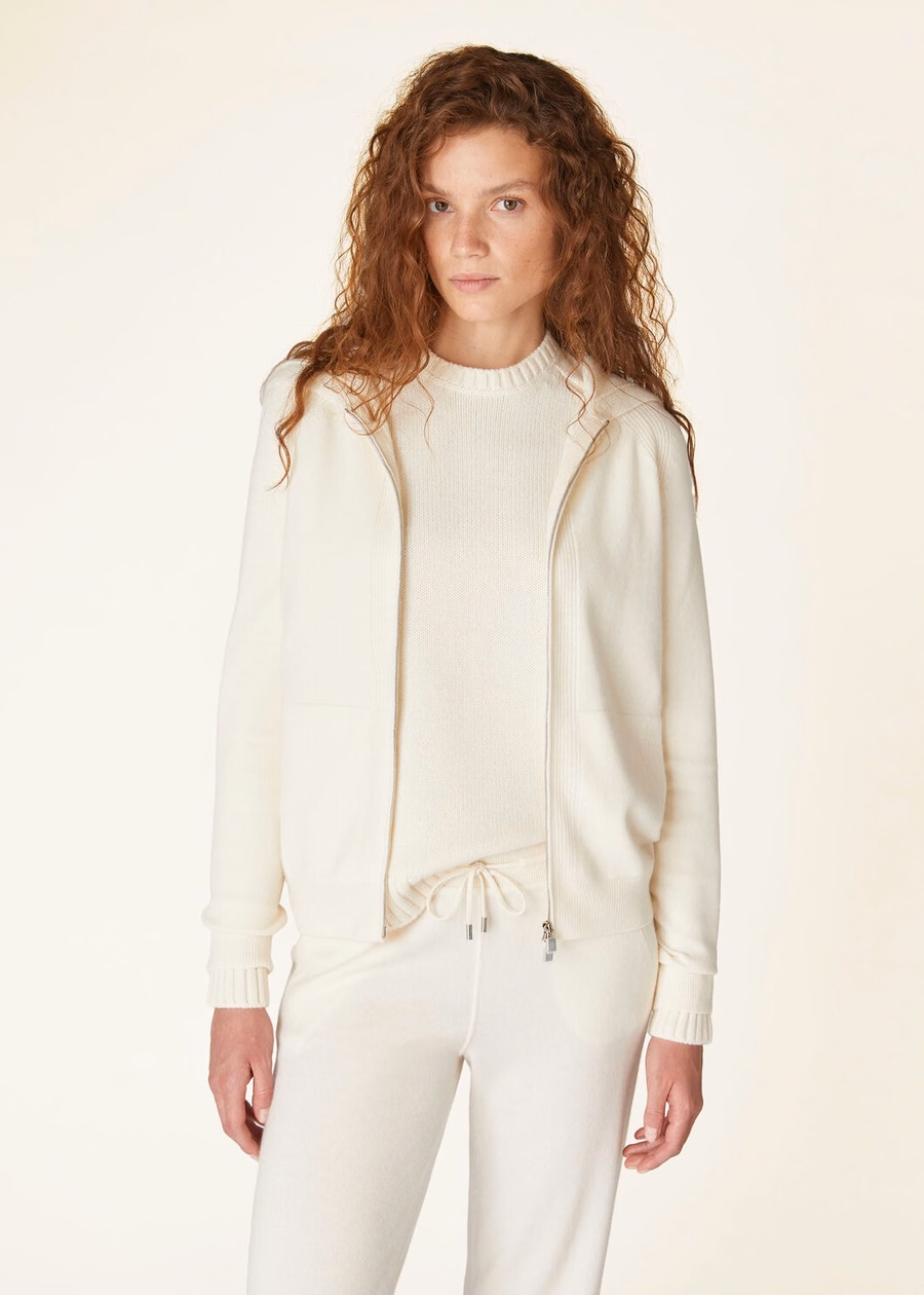 Merano Bomber Baby Cashmere White Titanium