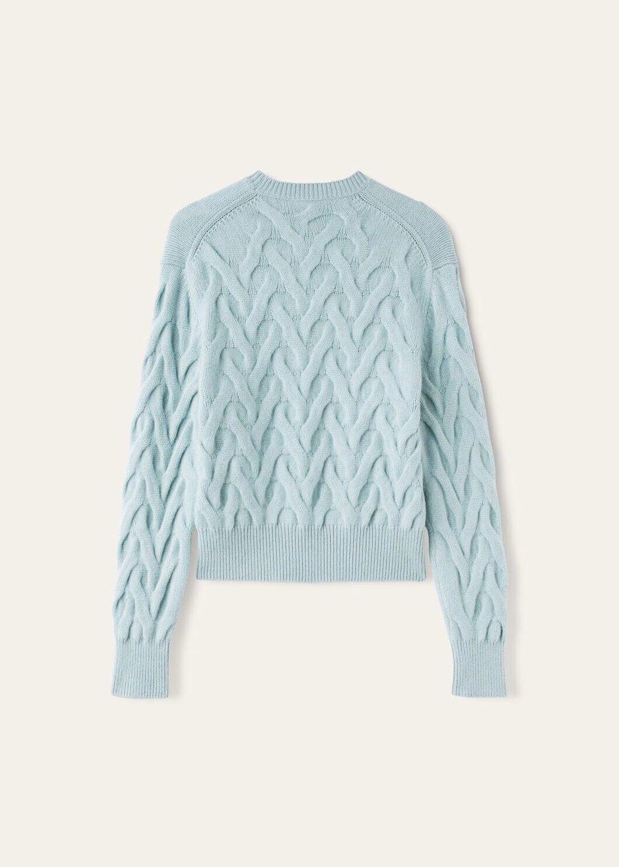 Coconing Crewneck Baby Cashmere Langhe Green Melange