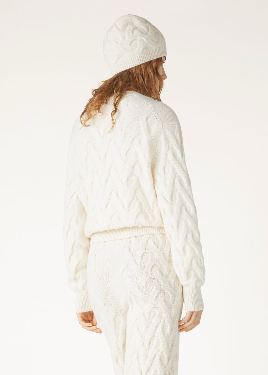 Coconing Crewneck Baby Cashmere White Snow