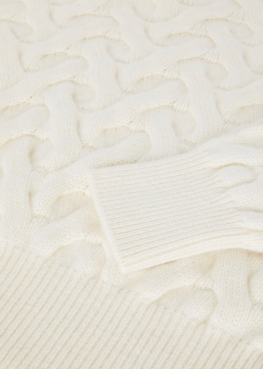 Coconing Crewneck Baby Cashmere White Snow