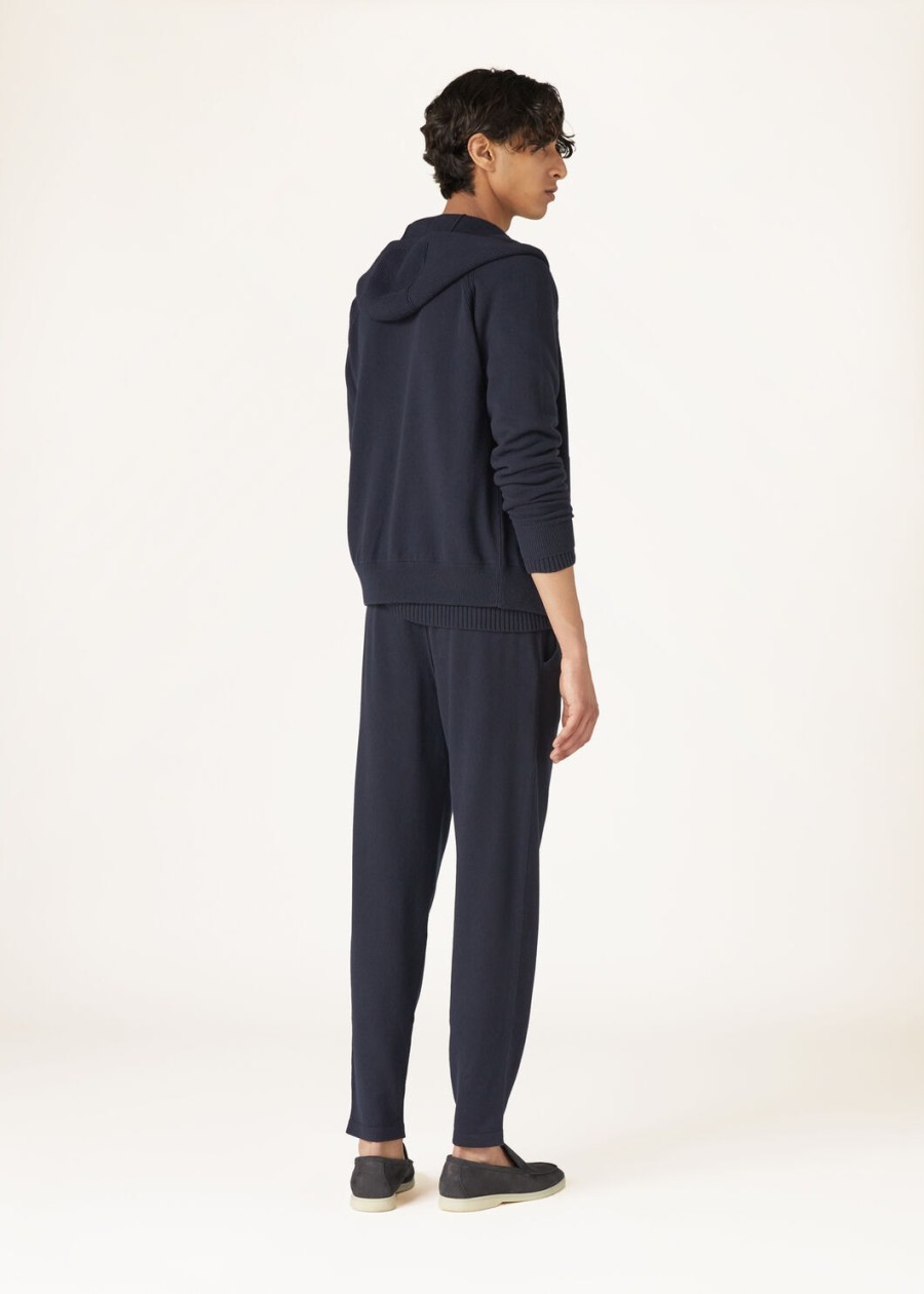 merano baby cashmere bomberjack in marineblauw