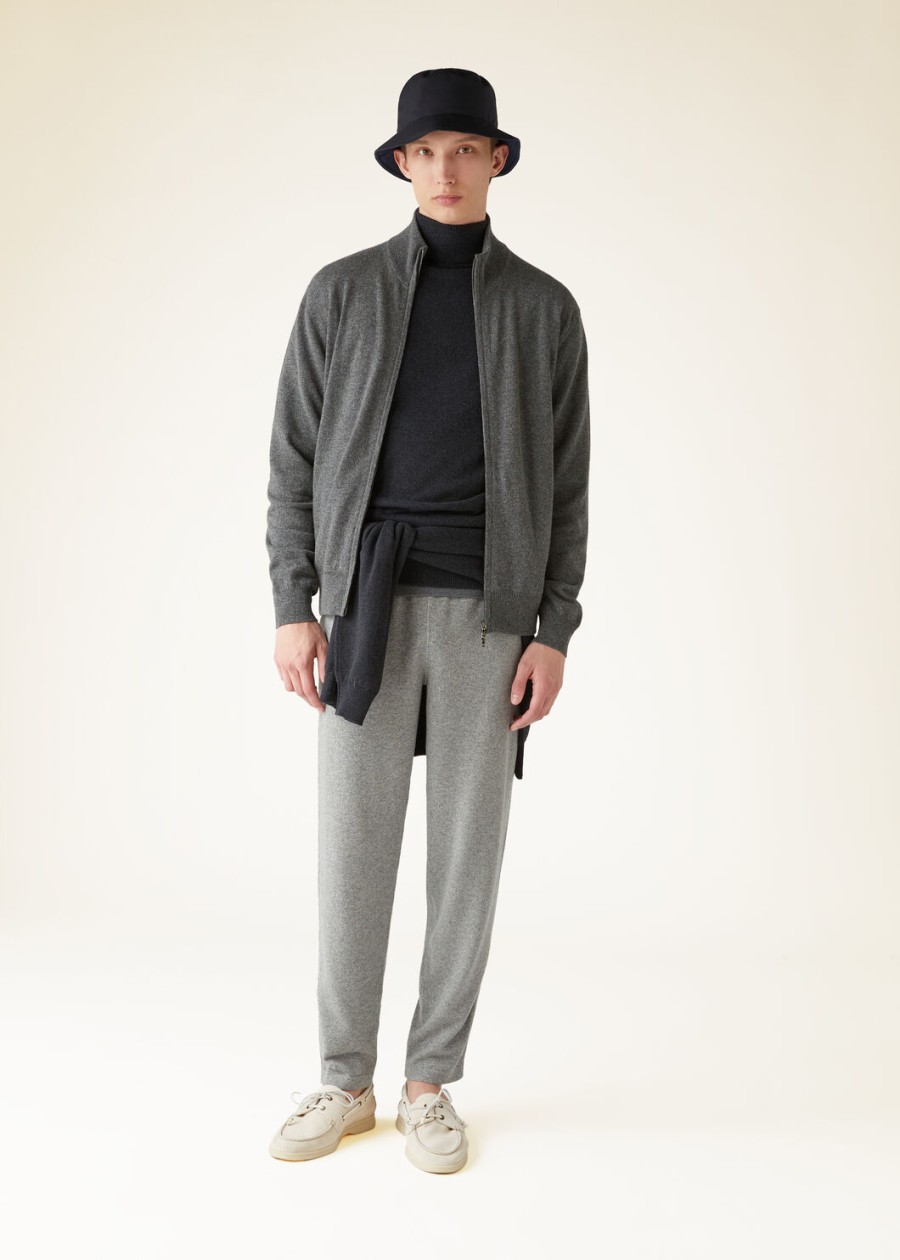 merano baby cashmere flanellen gemêleerde broek