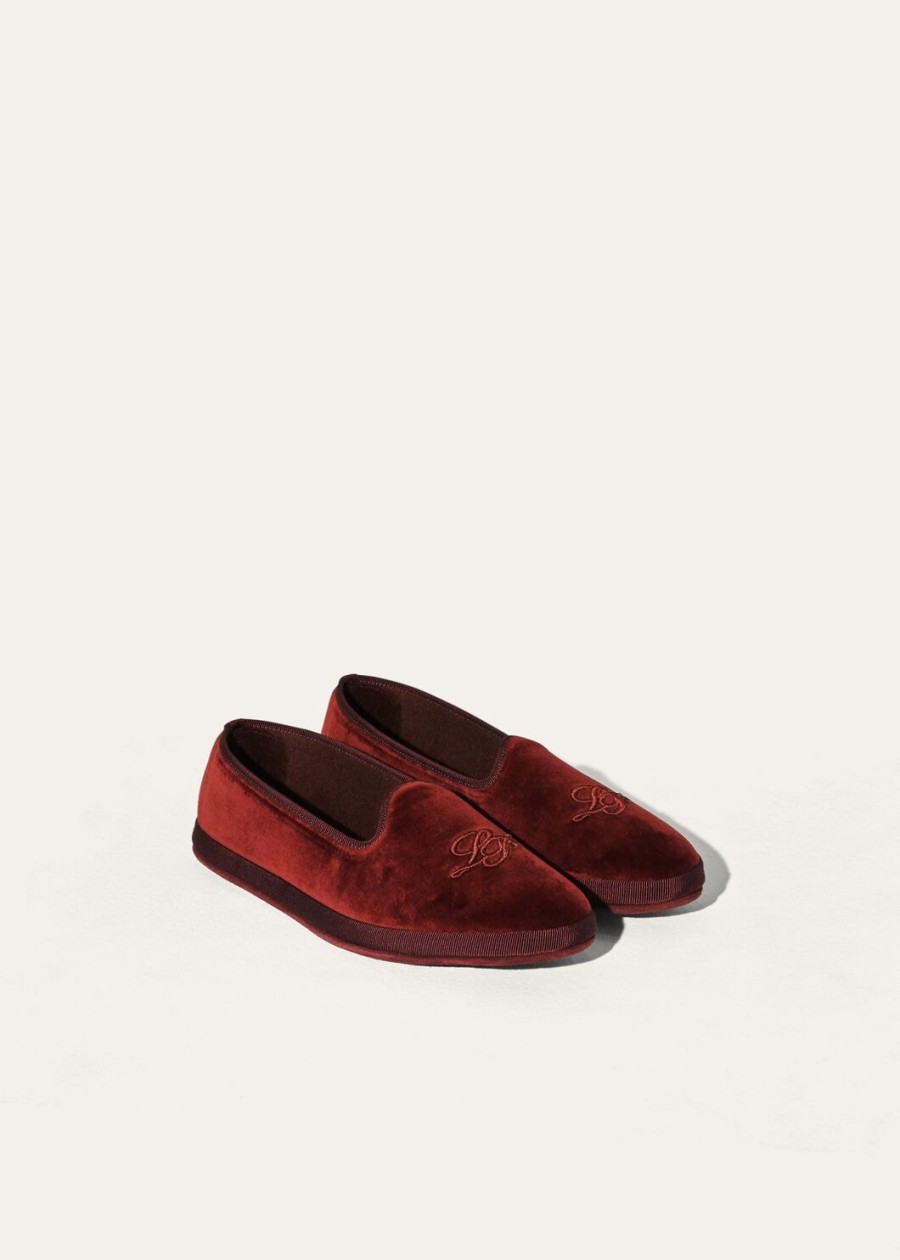 lp venice slipper loafers katoen bordeaux