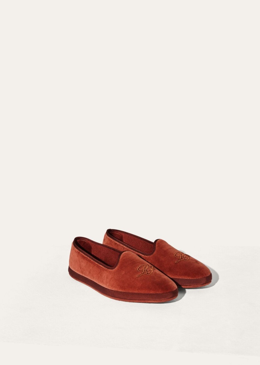 lp venice pantoffelloafers katoen loro piana kummel