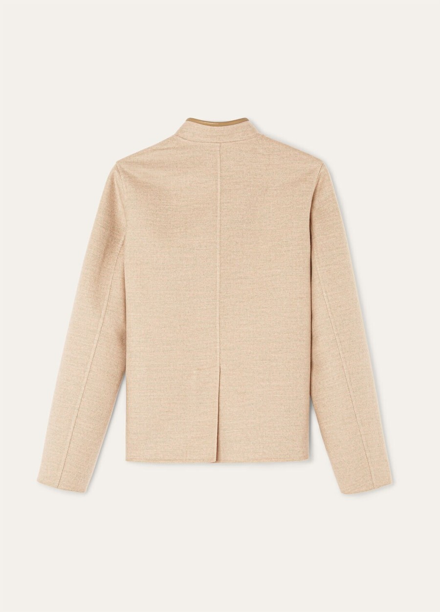 mini spagna cashmere jas rosy granite melange