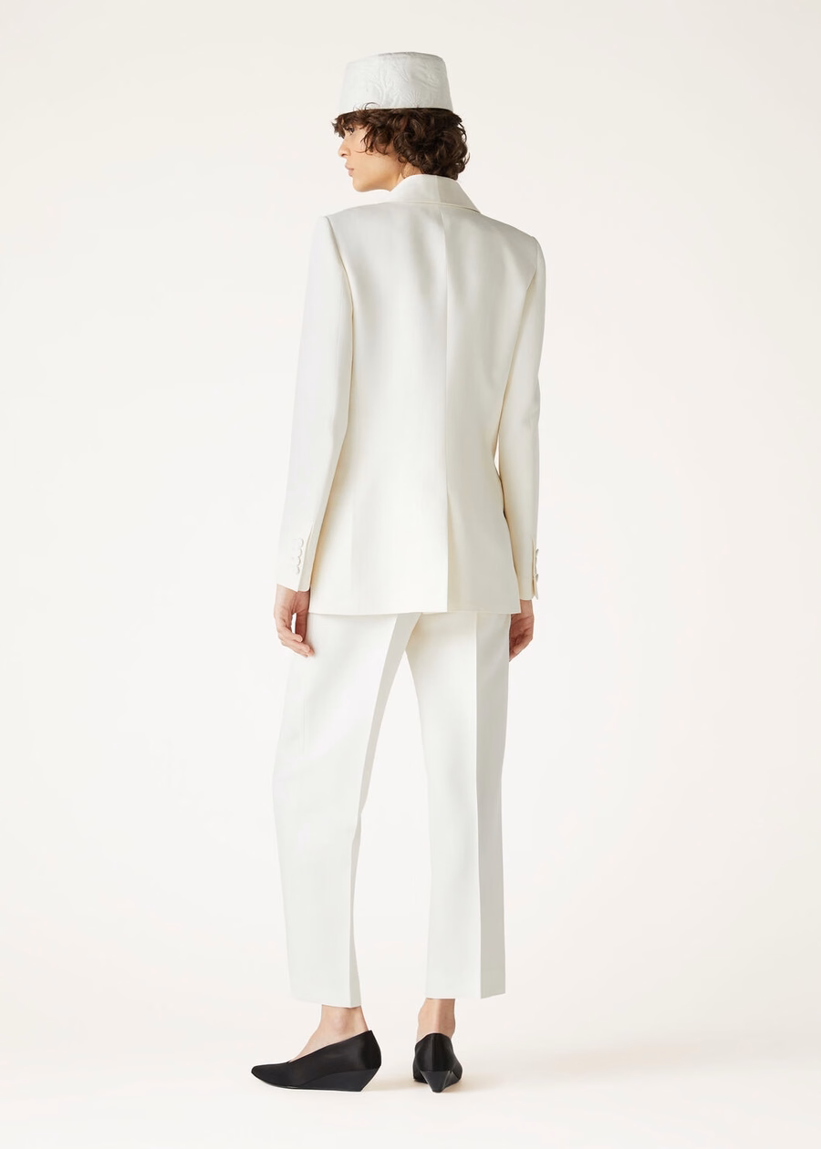 Doreen Silk Virgin Wool Nougat Jacket