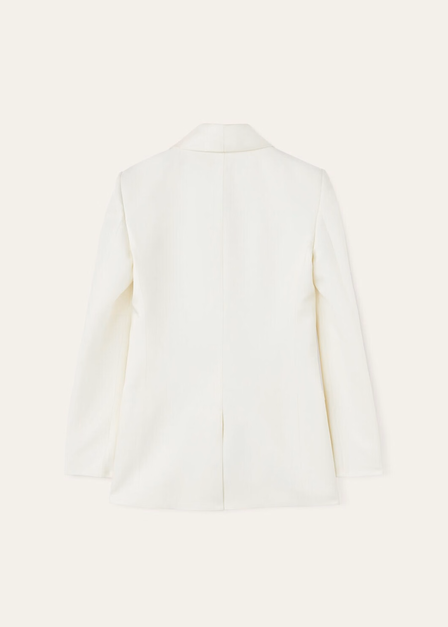 Doreen Silk Virgin Wool Nougat Jacket
