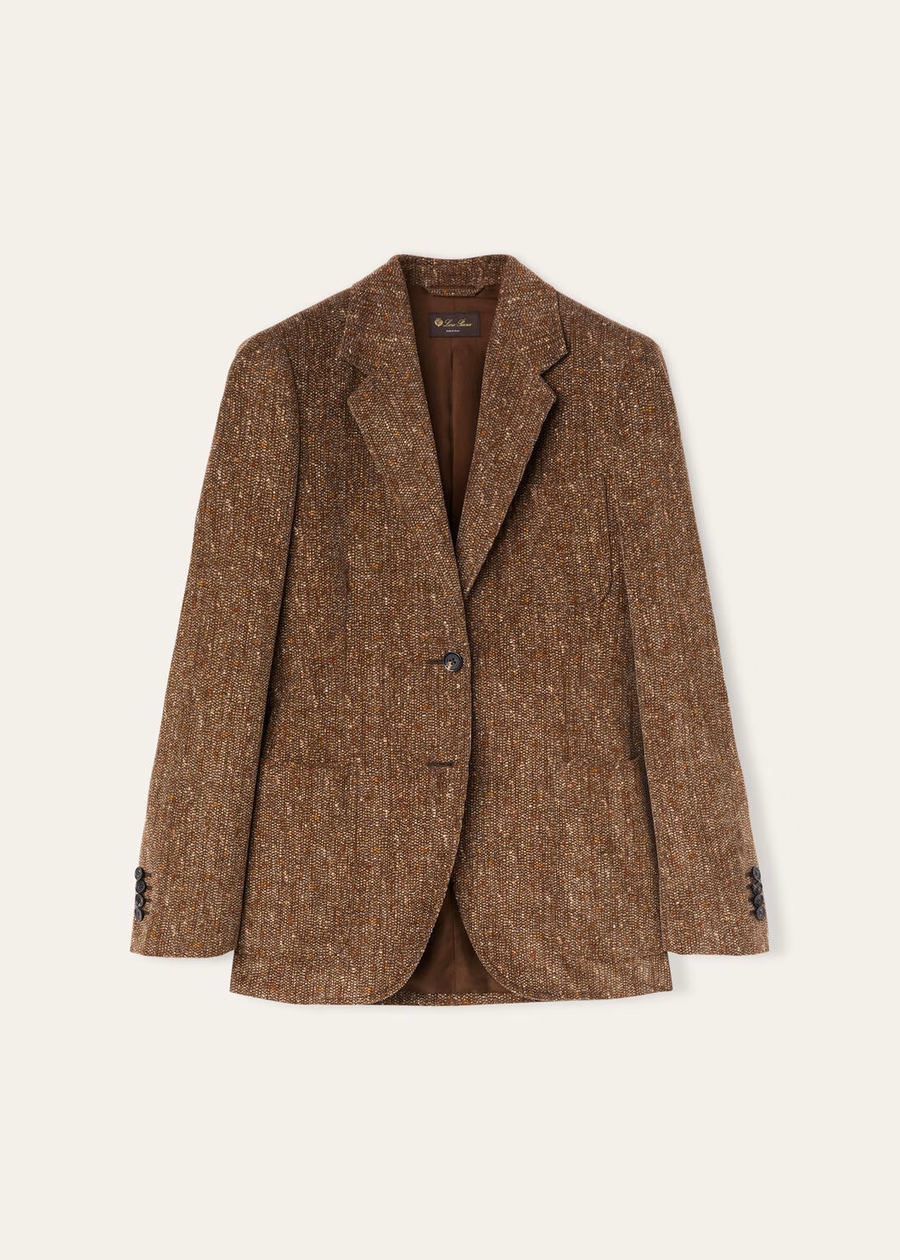 Eleanor Jacket Katoen Chocolade Noire/Lichte Biscuits