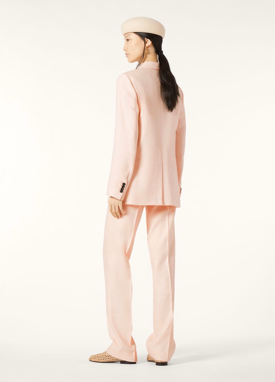 Genny Blazer van zachte, roze scheerwol