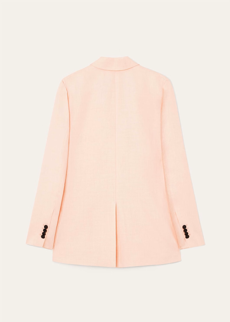 Genny Blazer van zachte, roze scheerwol