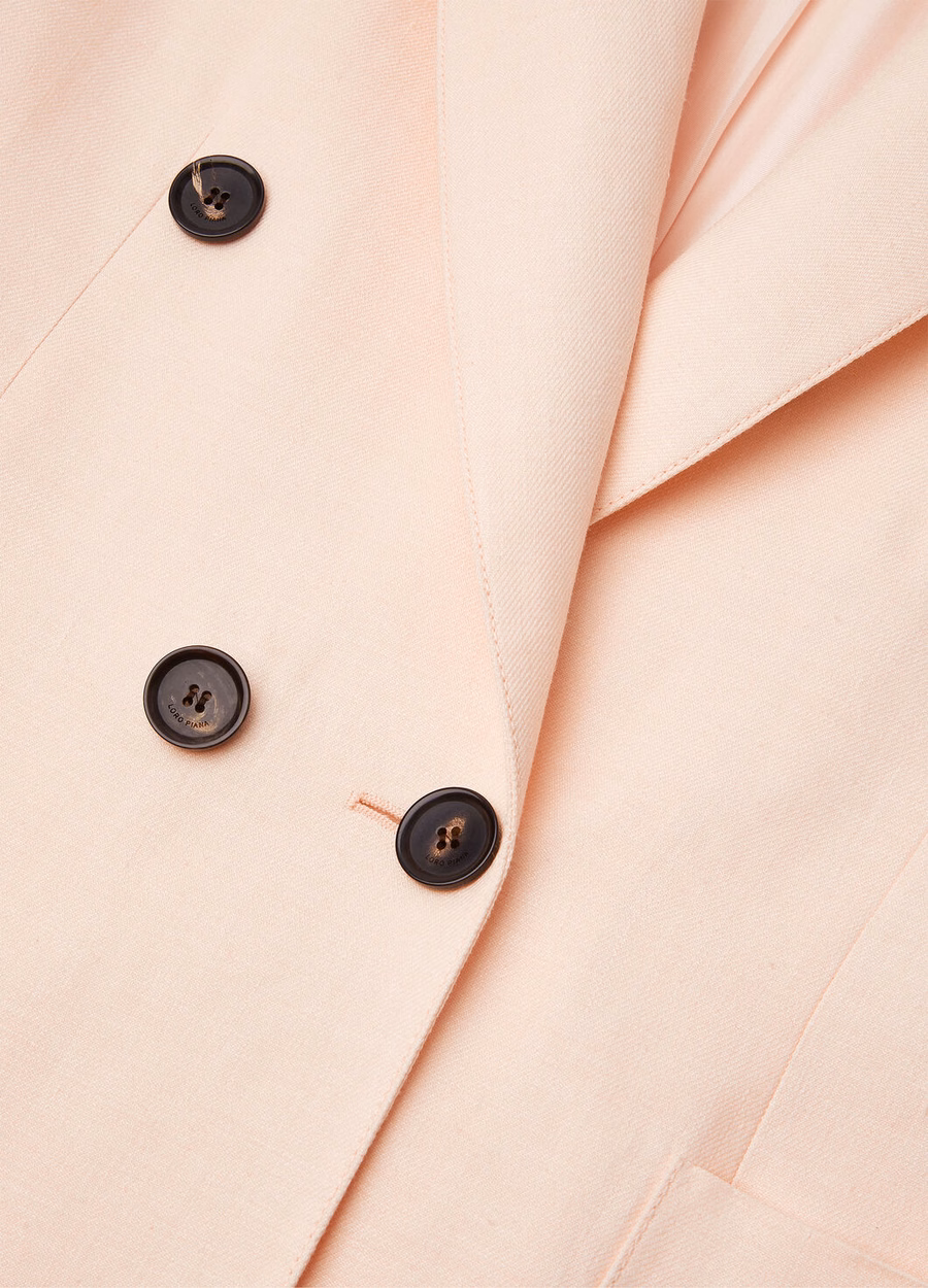 Genny Blazer van zachte, roze scheerwol