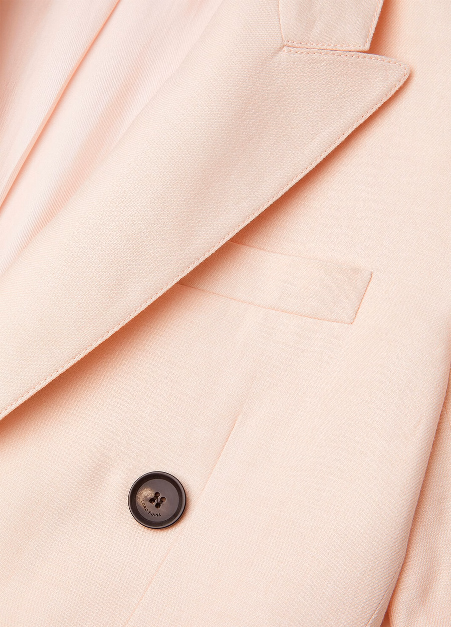 Genny Blazer van zachte, roze scheerwol