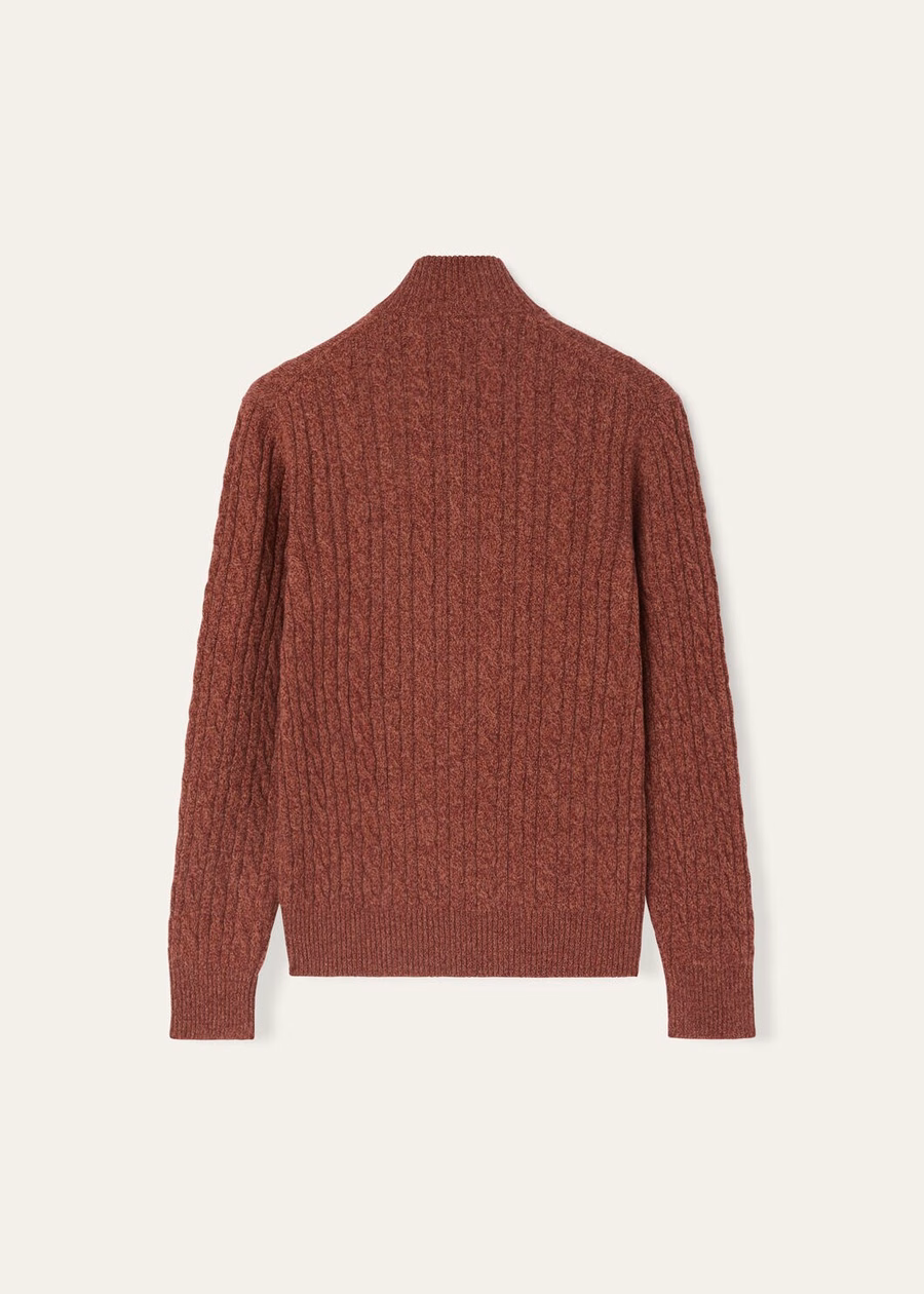 Treccia Baby Cashmere Prestige Oranje/Weathering Steel Trui