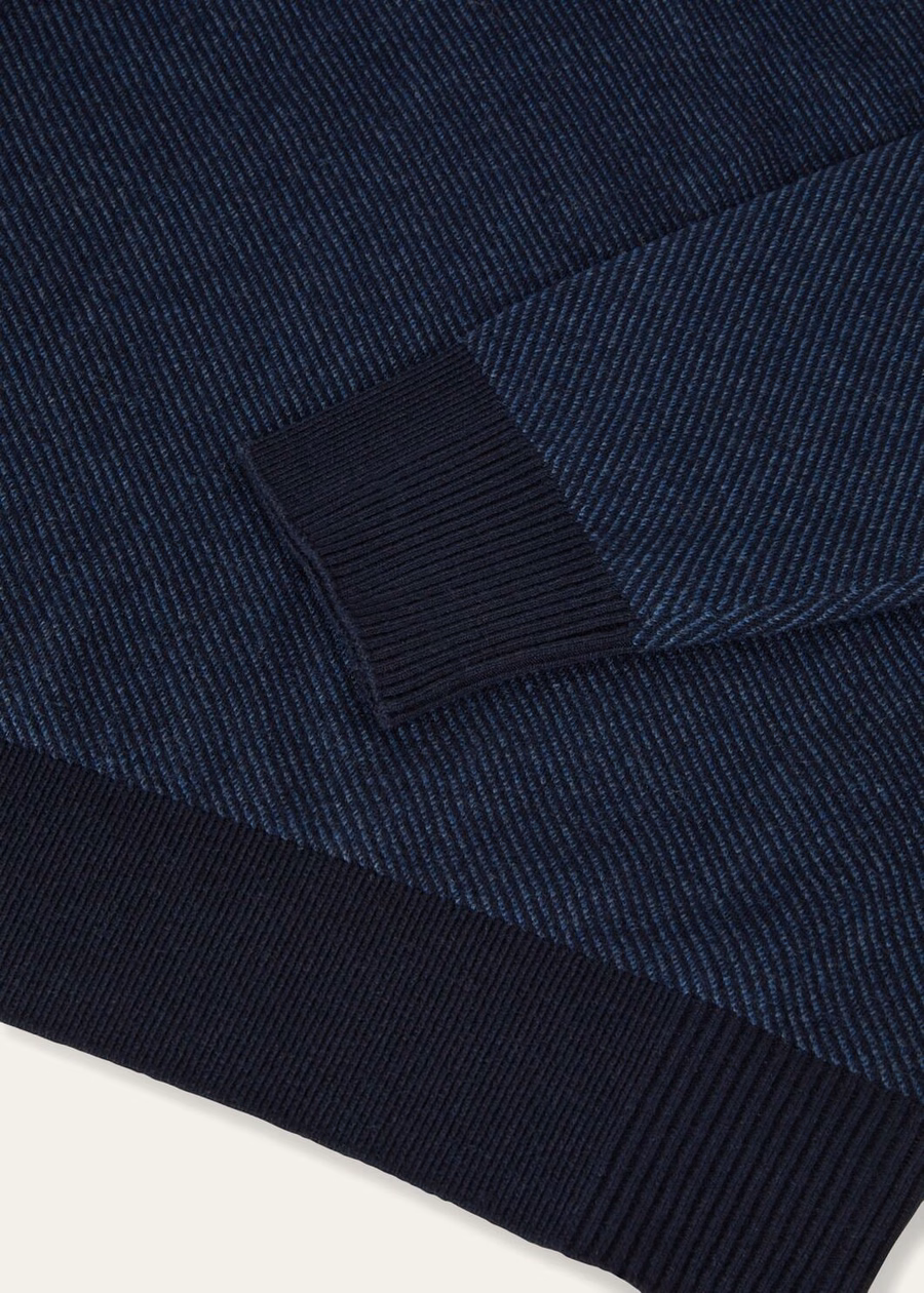 Roadster Mezzocollo Kasjmier Trui Marineblauw/Nachtblauw Reserve