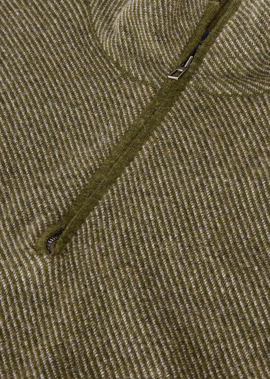 Roadster trui Mezzocollo Cashmere Cypres Melange/Croissant Melange