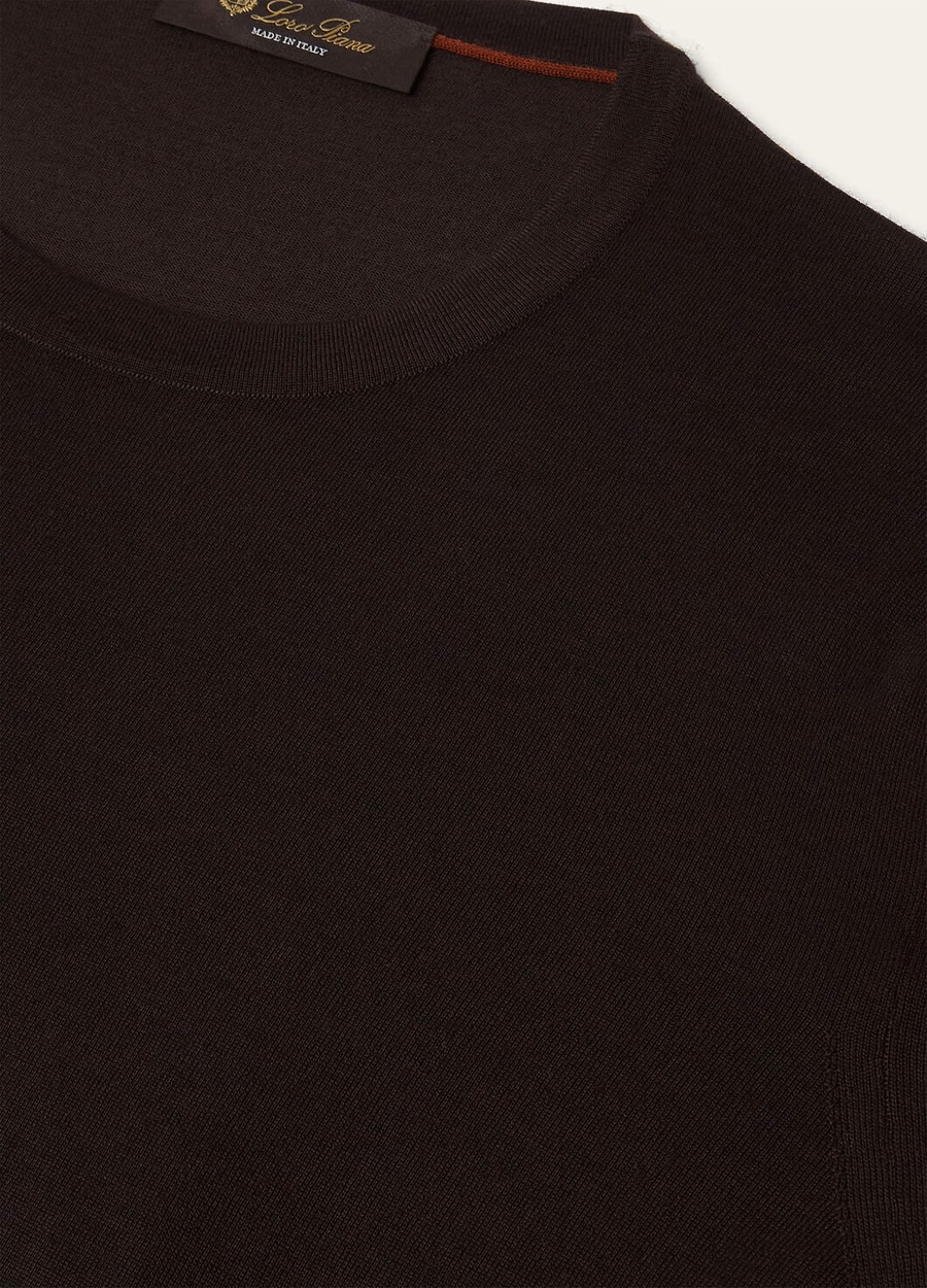 Wish® wollen T-shirt met ronde hals in de kleur Auburn Blaze