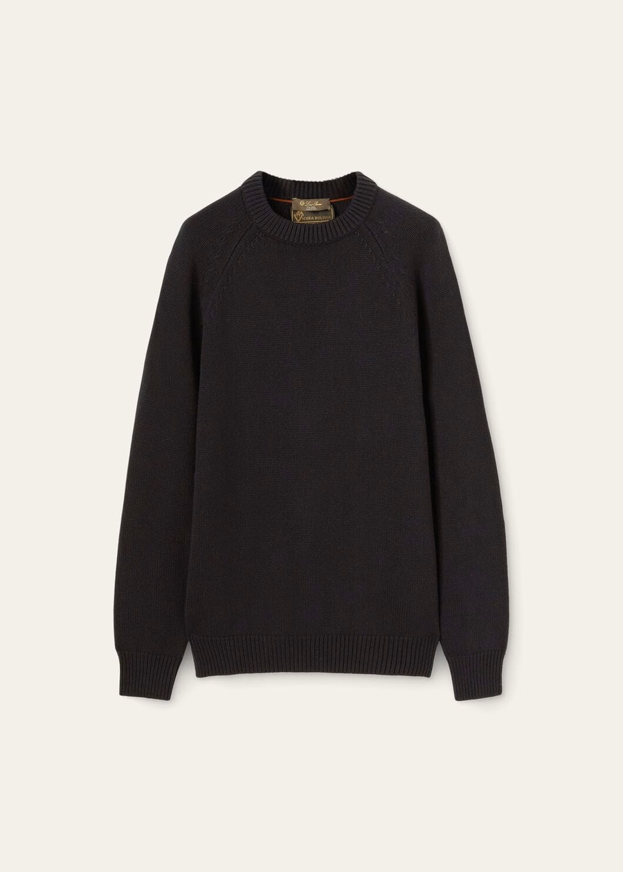Powell Crew Neck Vicuña Marineblauw