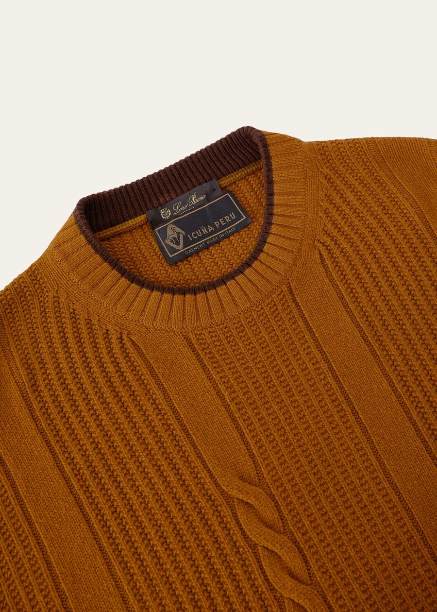 Tunari Crewneck Vicuña Nieuw Marokkaans Geel