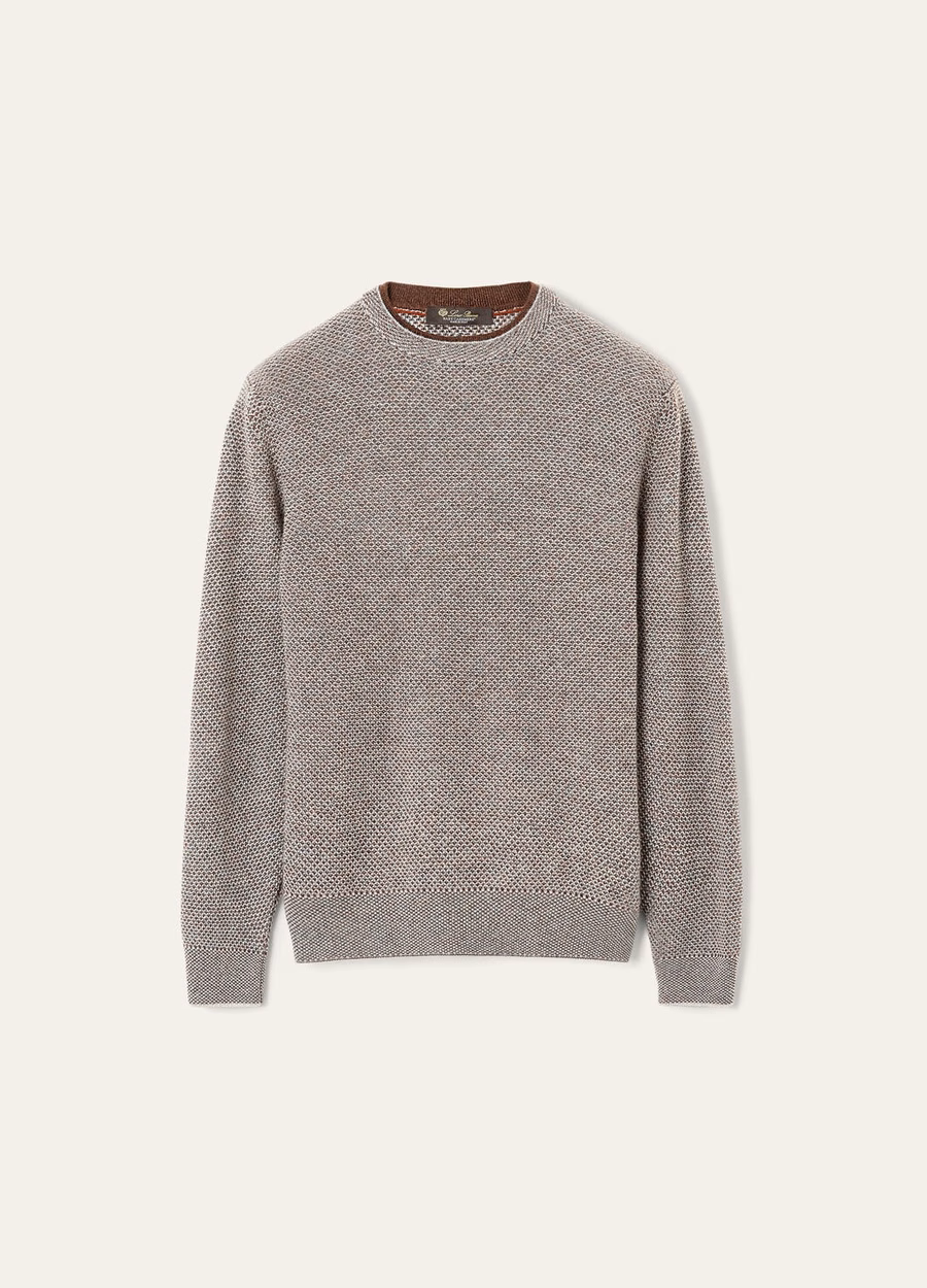 City Pull Crewneck Baby Cashmere Waves On The Cliff