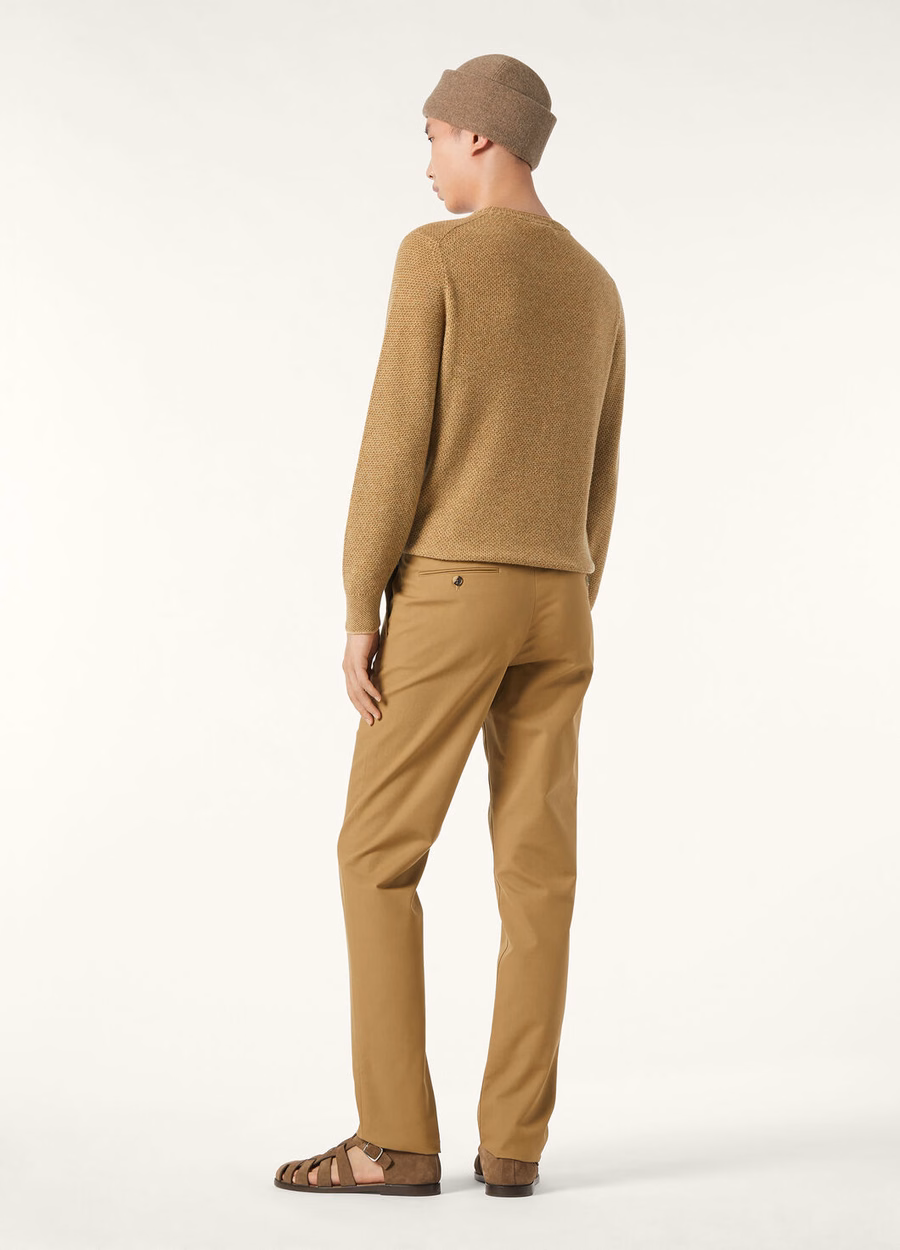 City Pull Crewneck Baby Cashmere Walnut Pesto