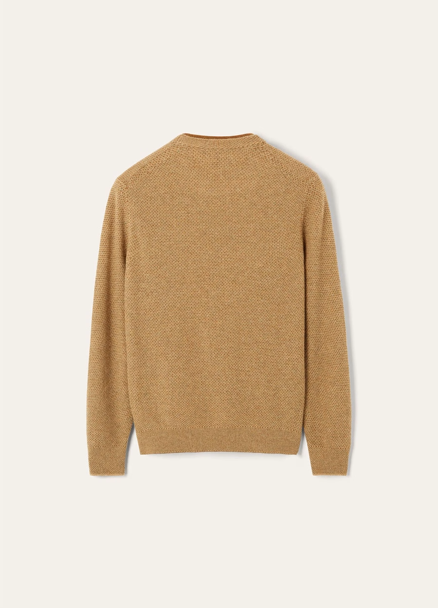 City Pull Crewneck Baby Cashmere Walnut Pesto