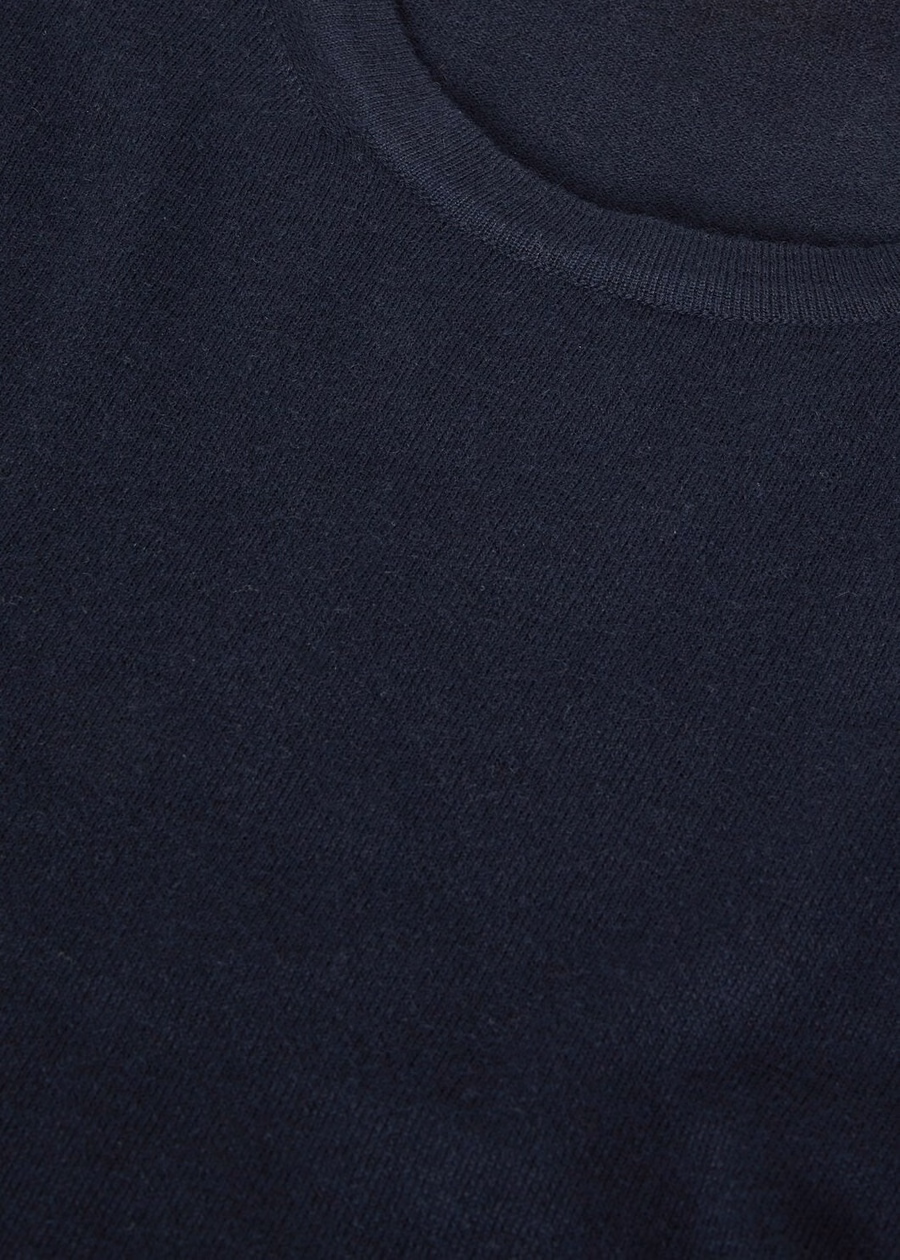 Cash Light Crewneck Kasjmier Marineblauw