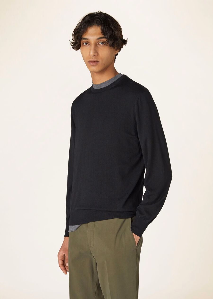 Cash Light Crewneck Cashmere Zwart