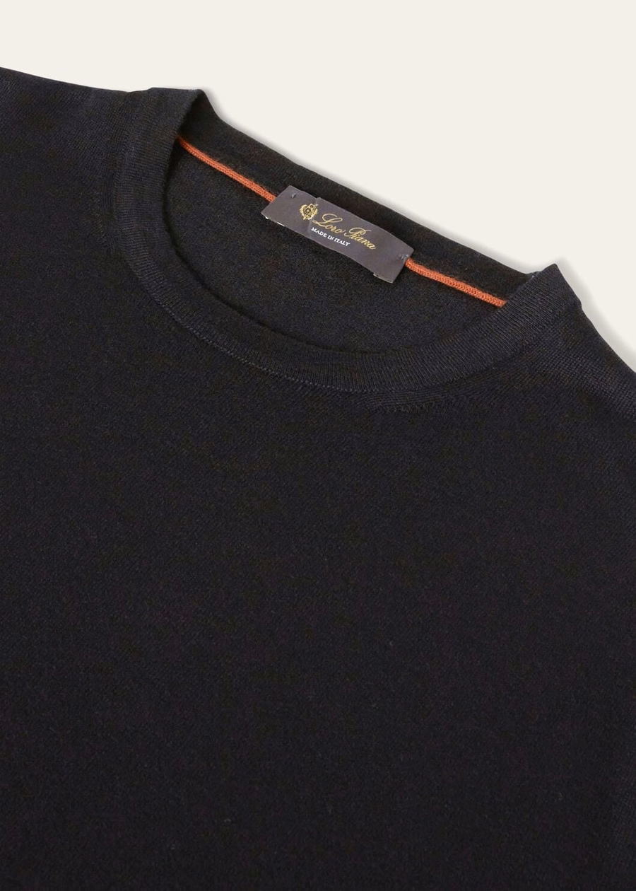 Cash Light Crewneck Cashmere Zwart