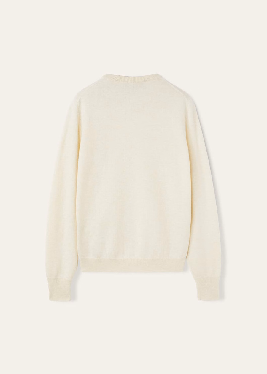 Loro Crewneck Cashmere Pure Dunes Mel