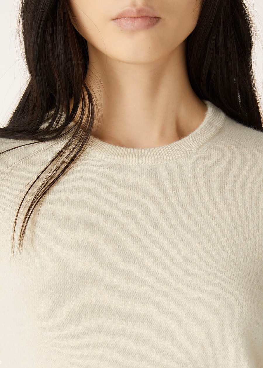 Loro Crewneck Cashmere Pure Dunes Mel