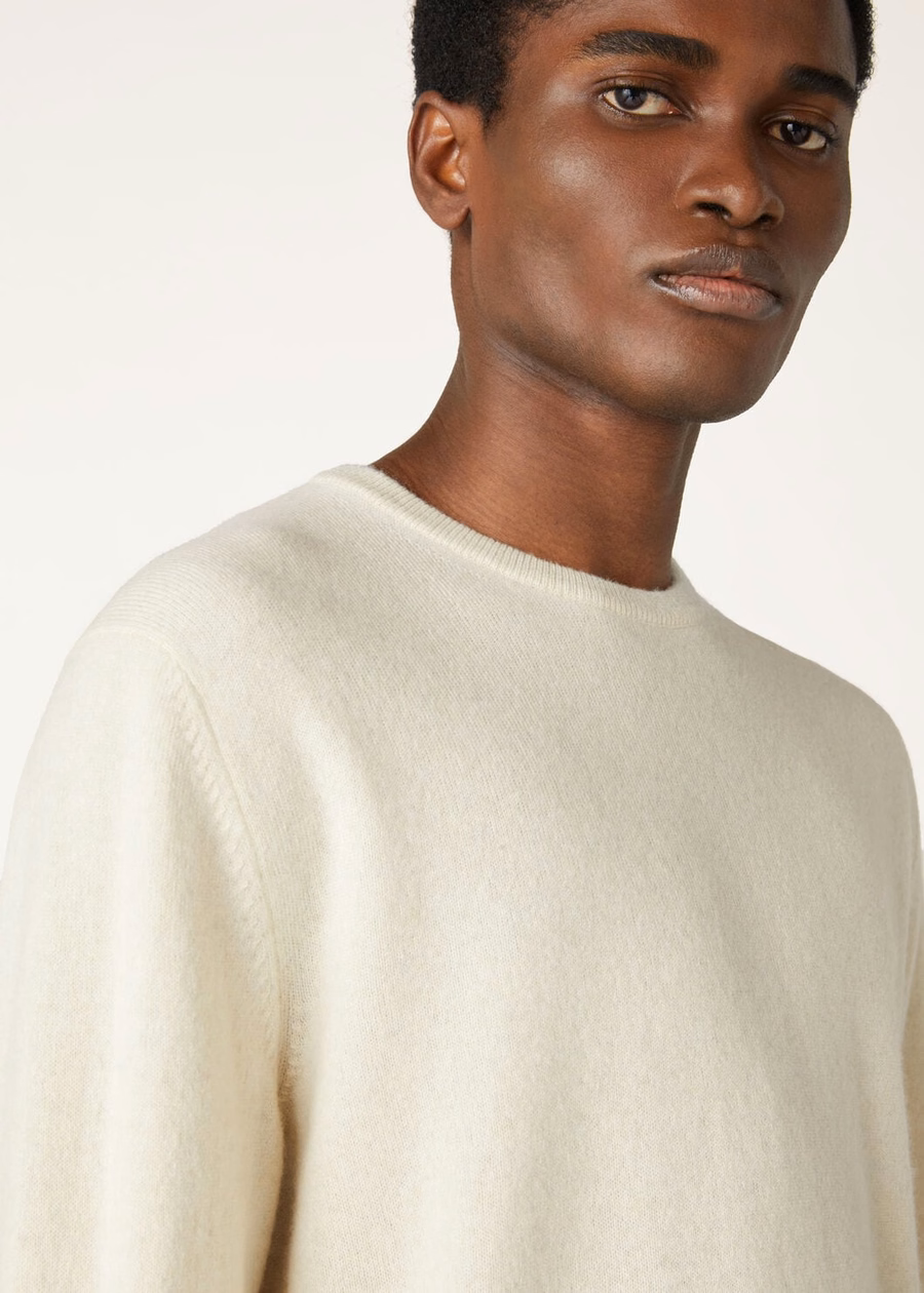 Loro Crewneck Cashmere Pure Dunes Mel
