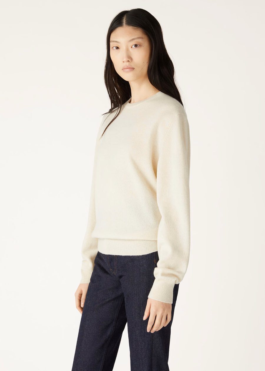 Loro Crewneck Cashmere Pure Dunes Mel