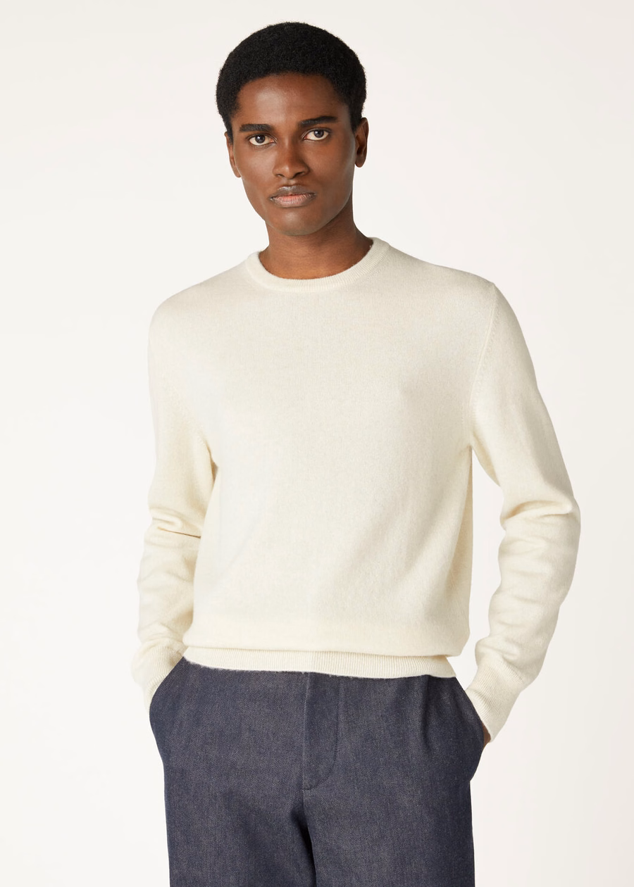 Loro Crewneck Cashmere Pure Dunes Mel