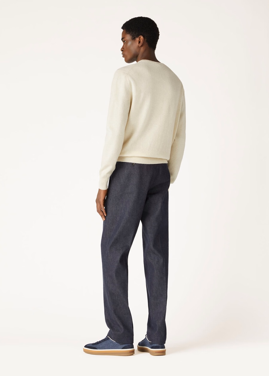 Loro Crewneck Cashmere Pure Dunes Mel