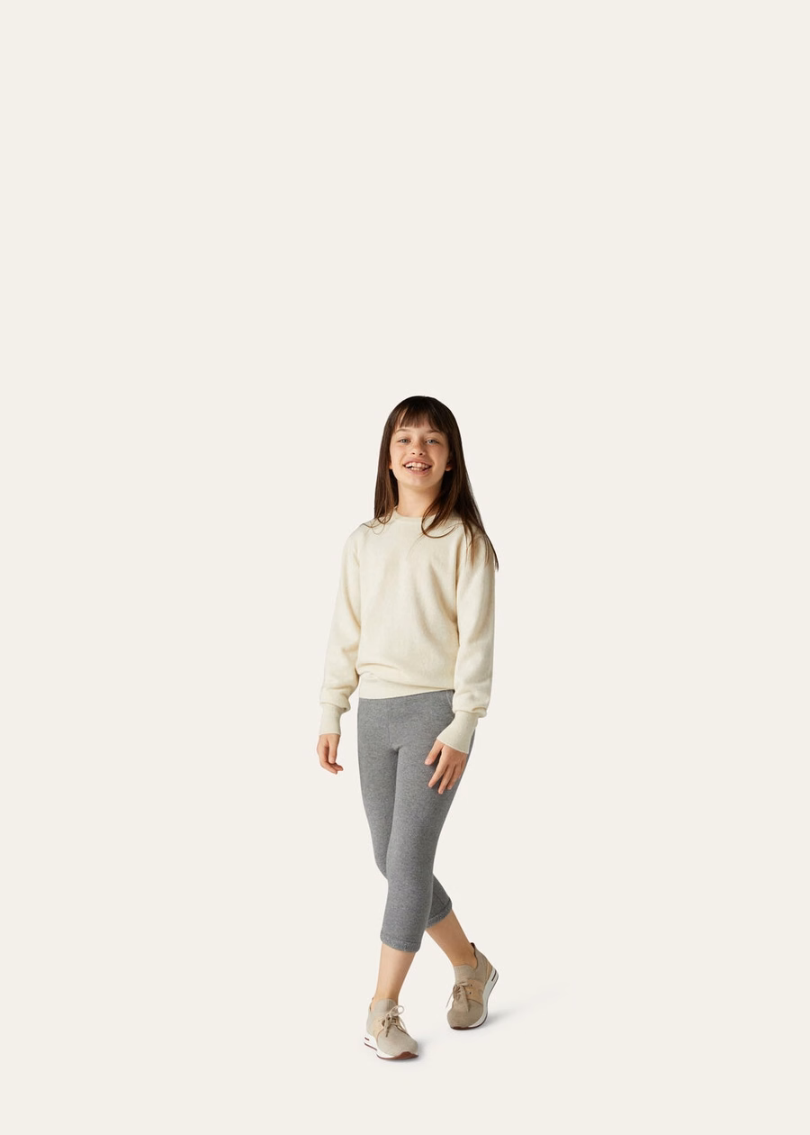 Loro Crewneck Cashmere Pure Dunes Mel