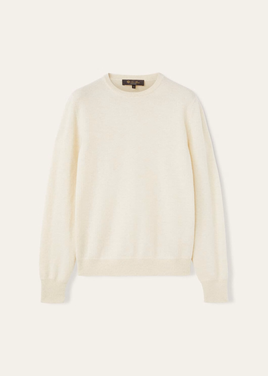 Loro Crewneck Cashmere Pure Dunes Mel